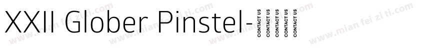 XXII Glober Pinstel字体转换